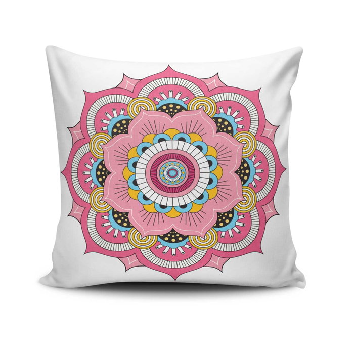 Aberto Design Funda de Cojín MANDALA-10 Multicolor Aberto Design Funda de Cojín MANDALA-10 Multicolor